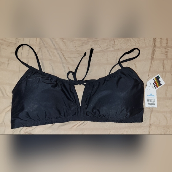 Time and Tru Other - Black Women's Swim Top NWT